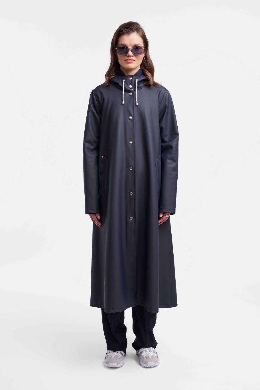 STUTTERHEIM Raincoats | Mosebacke Long Print Raincoat